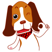 Cute dog beagle