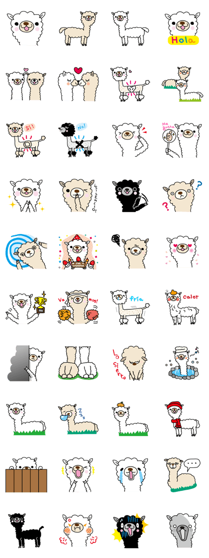 Alpaca's sticker - Spanish version