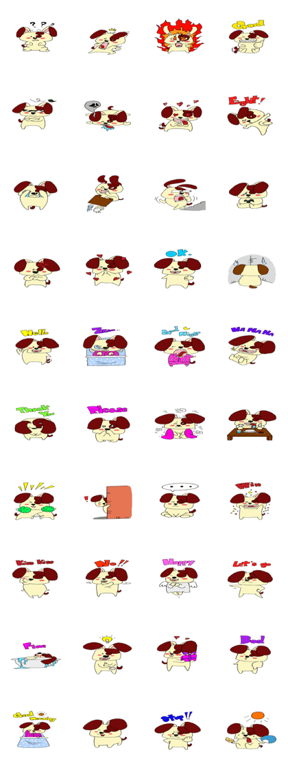 Poppy naughty little dog.