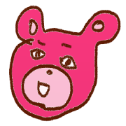 Pink bear and funny friends