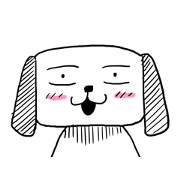 A dog of square face A dog of square face