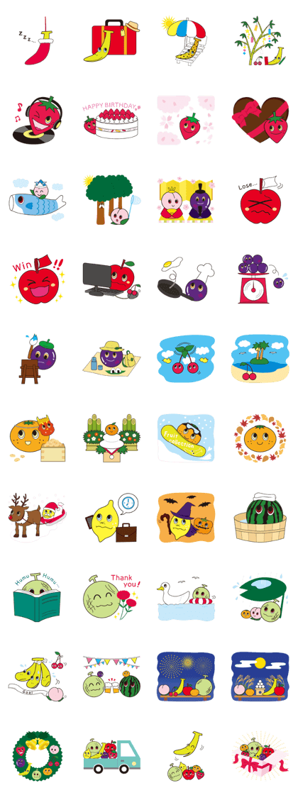 Fruit collection event series