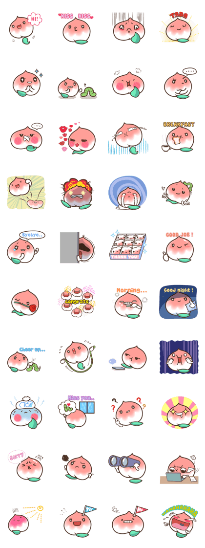 Peri, the sweet cute little peach fruit