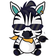 Zonie, the cute and charming zebra Zonie, the cute and charming zebra