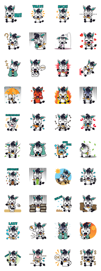 Zonie, the cute and charming zebra Zonie, the cute and charming zebra