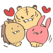 rabbit&tiger&lion
