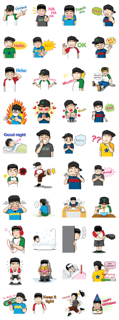 Skater Street Hiphop Boy