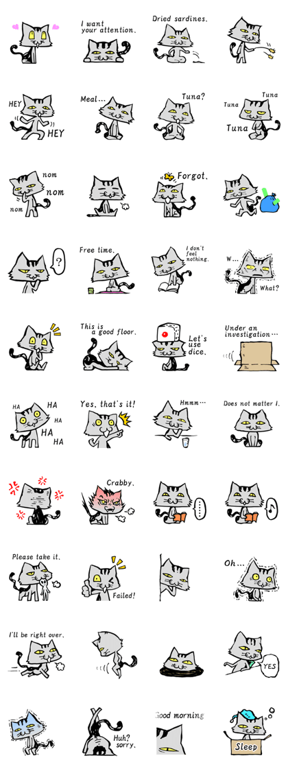 This cat spend every day pleasantly(E)