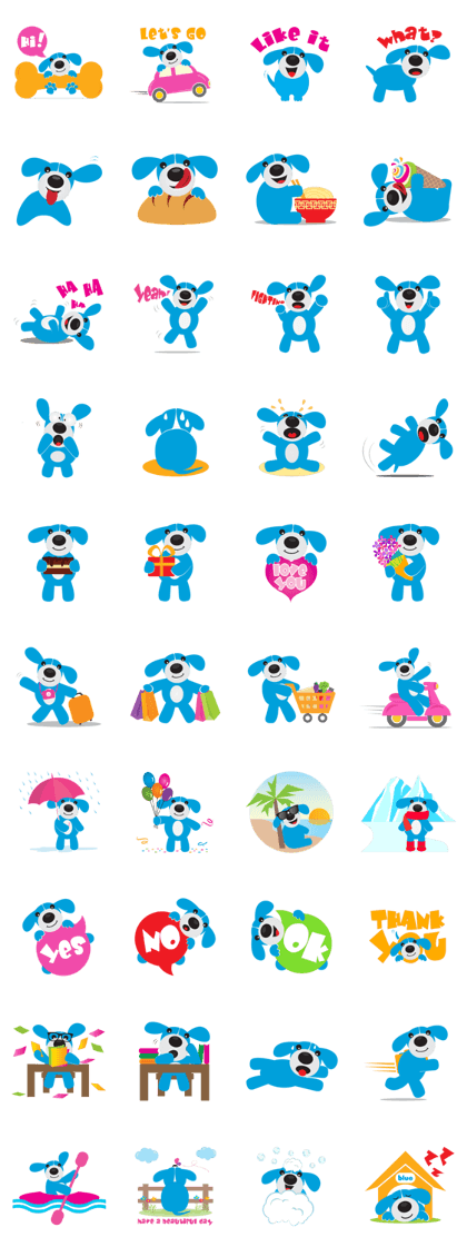 Cute BlueDog Cute BlueDog