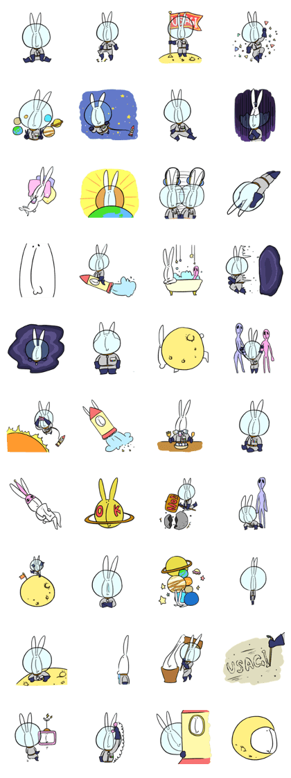 The space trip of USAGI The space trip of USAGI