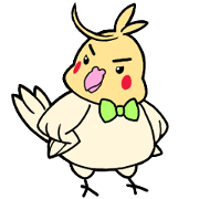 Sticker of cockatiel