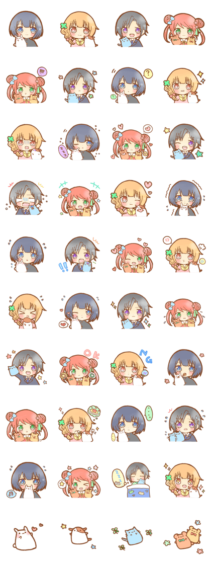 With puppet Sticker With puppet Sticker