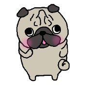 Cute PUG sticker