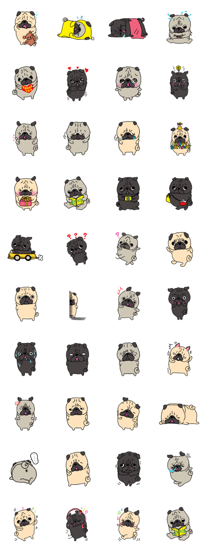 Cute PUG sticker