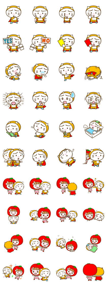 Nyaasan Man goes!! -Invasion of apple-