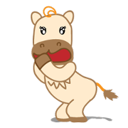 Weak and kind horse "Umanosuke" Weak and kind horse "Umanosuke"