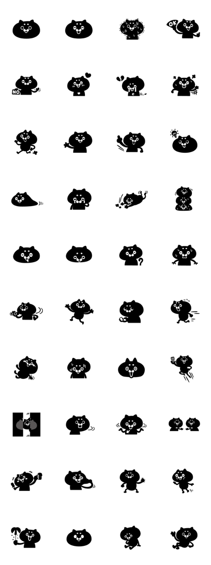 Black cat with a pattern on the forehead Black cat with a pattern on the forehead