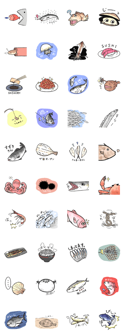 Fish and shellfishes