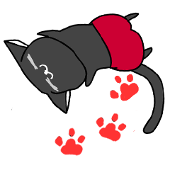 にゃんこすたんぷ・黒猫たんver。