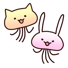 Cat jellyfish & Rabbit jellyfish
