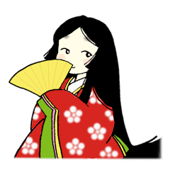 Heian Lady S Diary Line Stickers Line Store