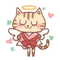 cat angel Sticker