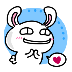 Daifuku Rabbit TOMOKO – LINE stickers | LINE STORE
