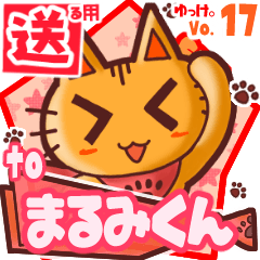 Cute cat's name sticker2 MY241219N06