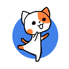 Orange cat stickers