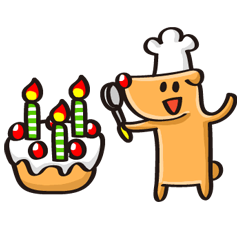 Reindeer birthday stickers