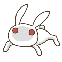A negative rabbit – LINE stickers | LINE STORE