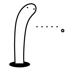Mr. Spotted garden eel