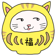 Cat Dharma doll Sticker