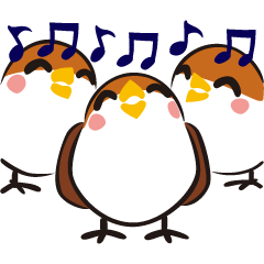 Three Sparrows ( overaction ver. )