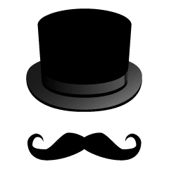A Mustache And A Silk Hat Line Stickers Line Store