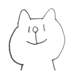 Loose white cat Sticker