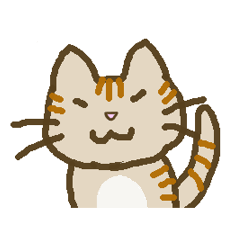 tabby cat sticker