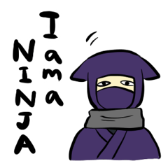 Sticker of the Ninja English version