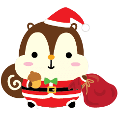 Squly Friends メリークリスマス Line スタンプ Line Store