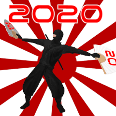 Ninja dancing very well(New Year's Day)