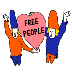 Free People 自由な人たち Line スタンプ Line Store