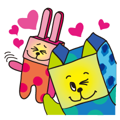 Box Cute Cat&rabbit!