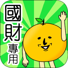 【國財】專用 名字貼圖 橘子