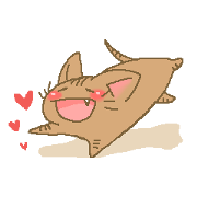 The sticker for a cat lover