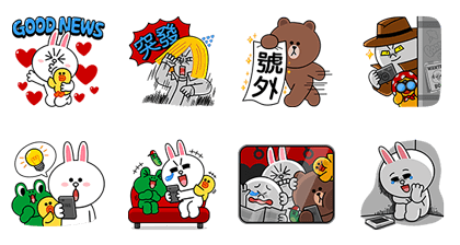 LINE TODAY HK: Limited Edition Stickers