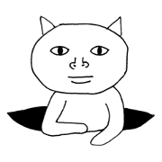 Whimsical cat living in the hole