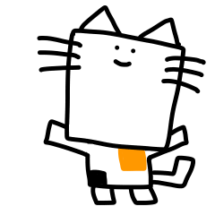 Cute square cat