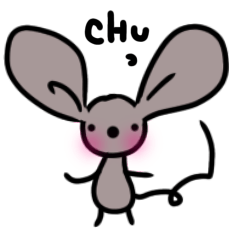 Greeting cute mouse in the rat
