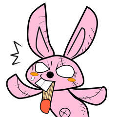 A bad rabbit(usamaru).Hello!!
