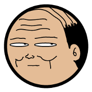 Oyaji-san Japanese Sticker Oyaji-san Japanese Sticker